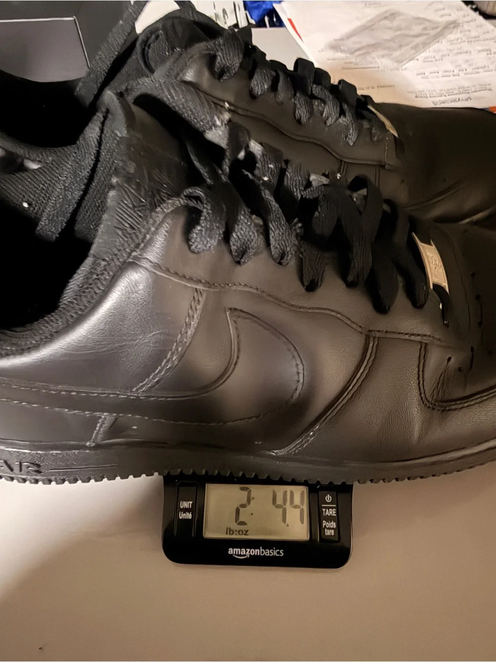 Nike All-Black Low-Top Leather Sneakers